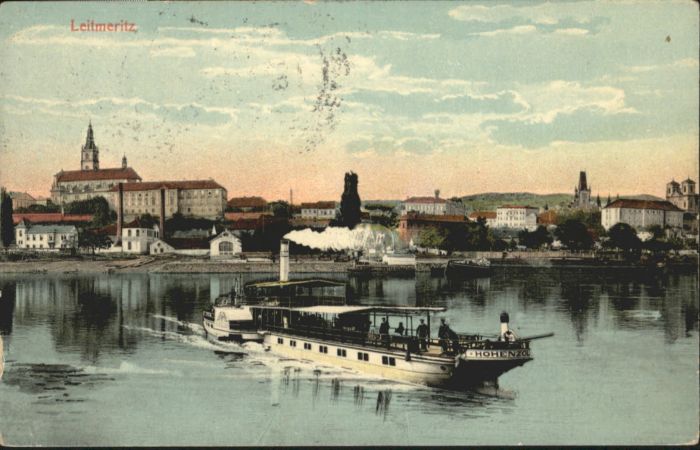 Leitmeritz Litomerice Nordboehmen Leitmeritz Dampfer Hohenzollern