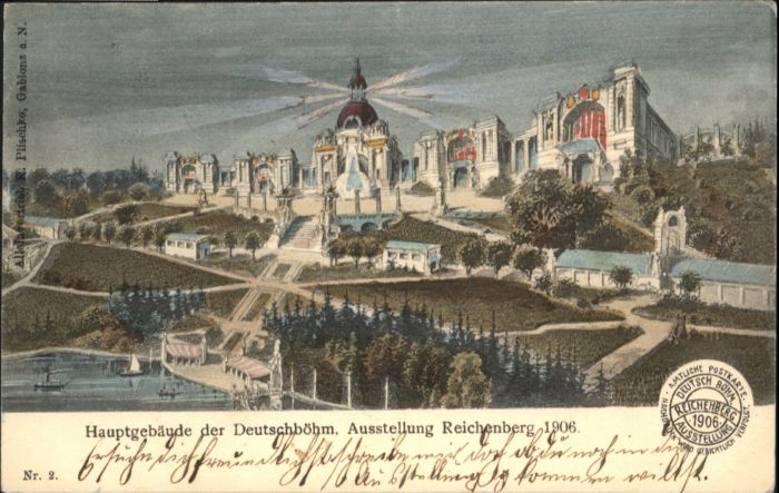 Reichenberg Liberec Boehmen Deutschböhmische Ausstellung Hauptgebäu