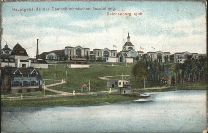 Reichenberg Liberec Boehmen Deutschböhmische Ausstellung Hauptgebäu