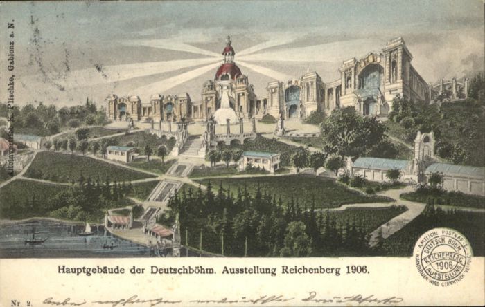 Reichenberg Liberec Boehmen Deutschböhmische Ausstellung Hauptgebäu