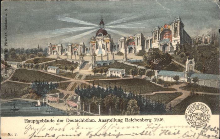 Reichenberg Liberec Boehmen Deutschböhmische Ausstellung Hauptgebäu