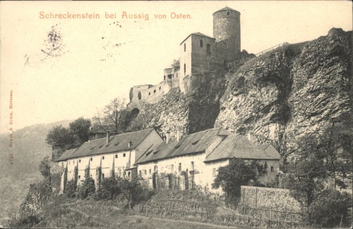 Schreckenstein Burg Strekov Schreckenstein bei Aussig