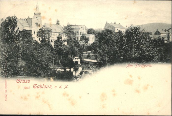 Gablonz Neisse Tschechien Stadtpark