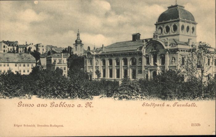 Gablonz Neisse Tschechien Stadtpark Turnhalle