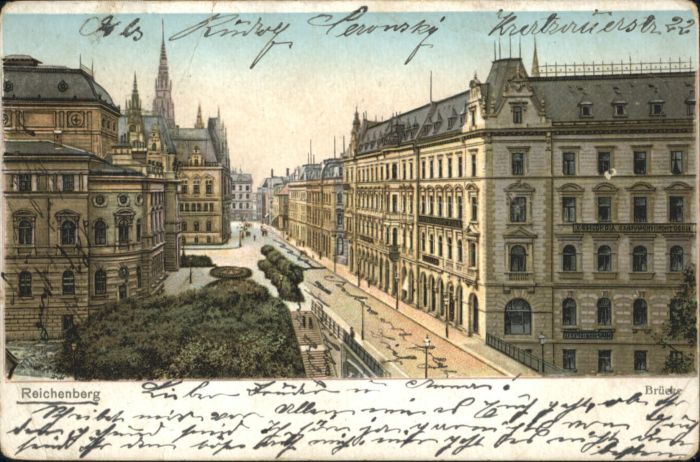 Reichenberg Liberec Boehmen Brücke