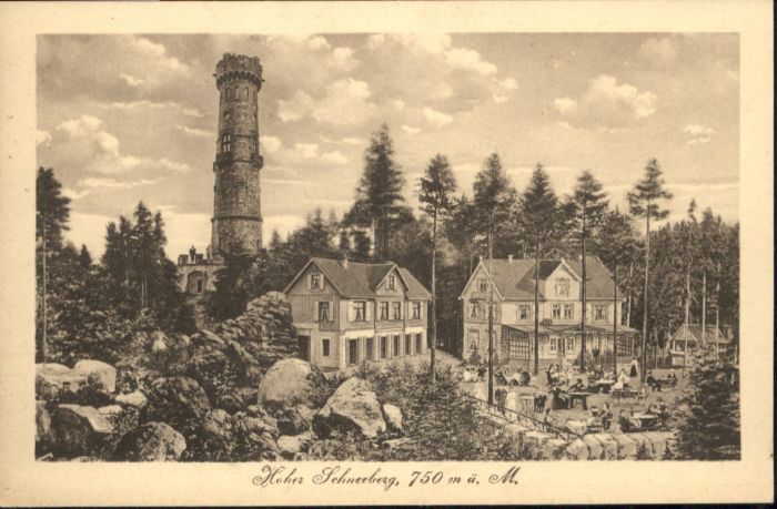 Hoher Schneeberg Decinsky Sneznik Aussichtsturm