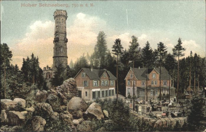 Hoher Schneeberg Decinsky Sneznik Aussichtsturm