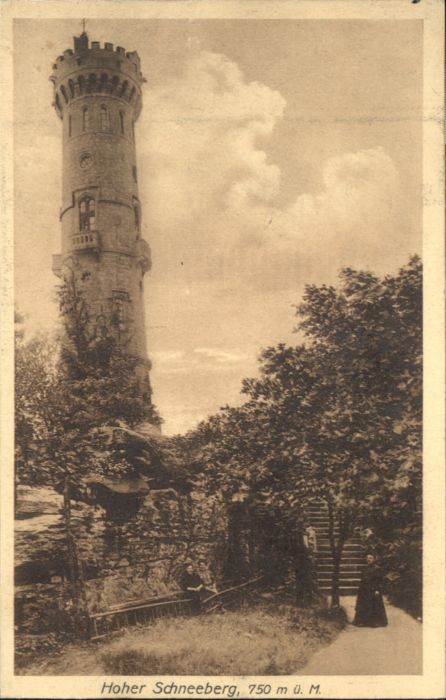 Hoher Schneeberg Decinsky Sneznik Aussichtsturm