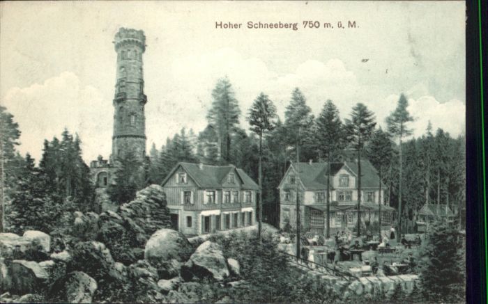 Hoher Schneeberg Decinsky Sneznik Aussichtsturm