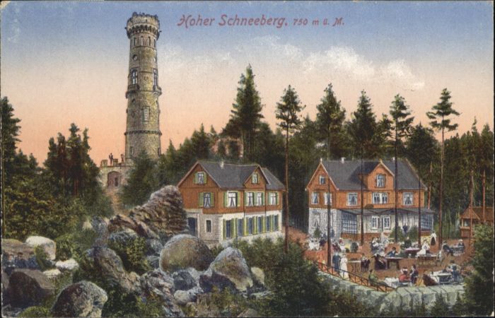Hoher Schneeberg Decinsky Sneznik Aussichtsturm