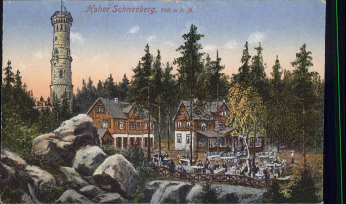 Hoher Schneeberg Decinsky Sneznik Aussichtsturm