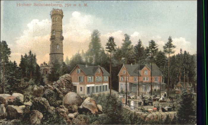 Hoher Schneeberg Decinsky Sneznik Aussichtsturm