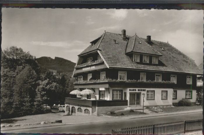 Hinterzarten Breisgau-Hochschwarzwald BW Gaestehaus Berne