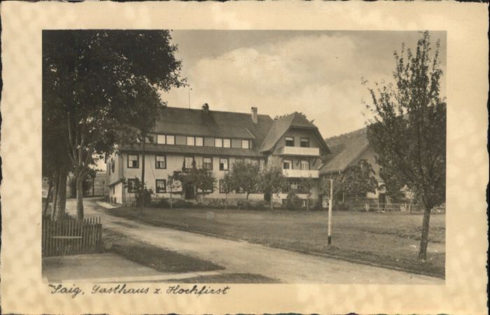 Saig Schwarzwald Saig Gasthaus zum Hochfirst