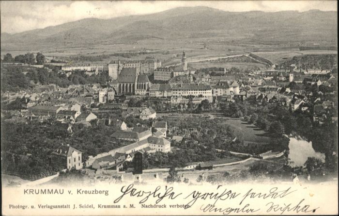 Krummau vom Kreuzberg