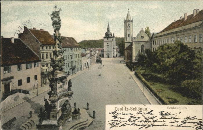 Teplitz-Schoenau Teplice Teplitz-Schönau Schlossplatz