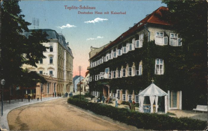 Teplitz-Schoenau Teplice Teplitz-Schönau Deutsches Haus Kaiserba