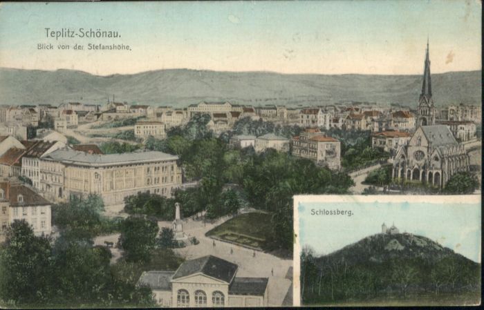 Teplitz-Schoenau Teplice Teplitz-Schönau Schlossberg Kirche