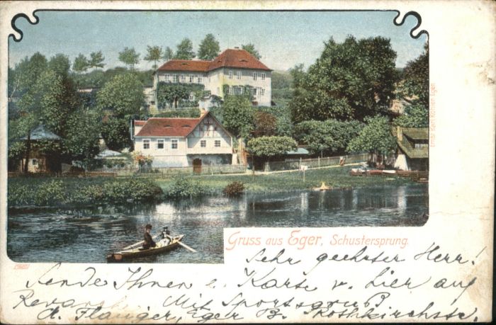 Eger Cheb Tschechien Eger Schustersprung Boot