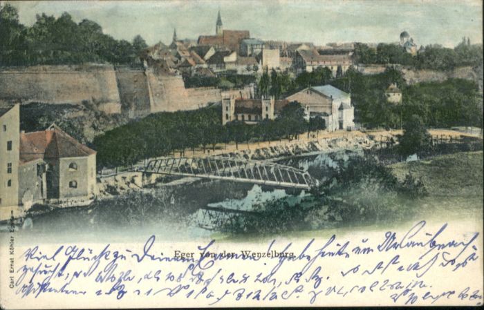 Eger Cheb Tschechien Eger Brücke