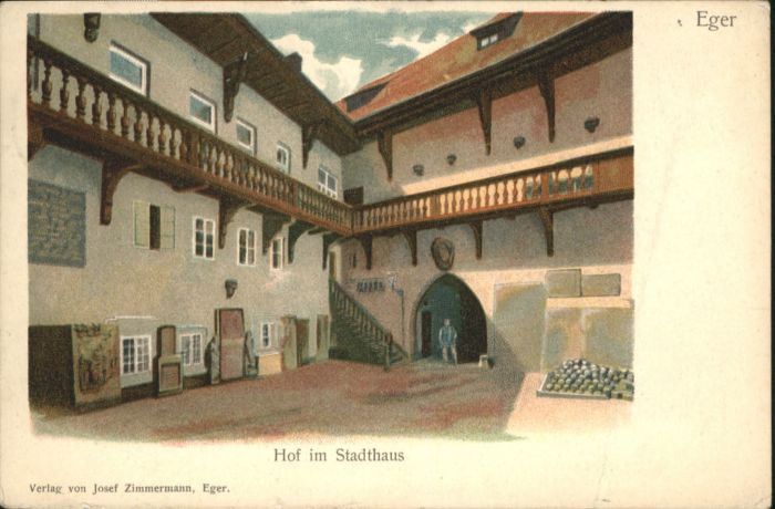 Eger Cheb Tschechien Eger Hof im Stadthaus
