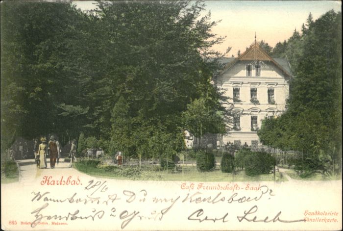 Karlsbad Eger Cafe Freundschaft Saal