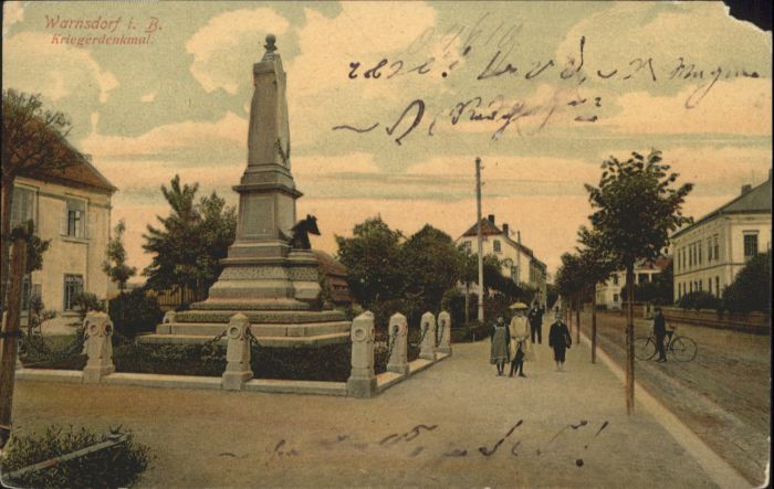 Warnsdorf Varnsdorf Boehmen Warnsdorf Krieger Denkmal