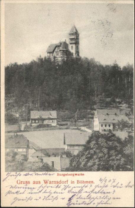 Warnsdorf Varnsdorf Boehmen Warnsdorf Burgsbergwarte