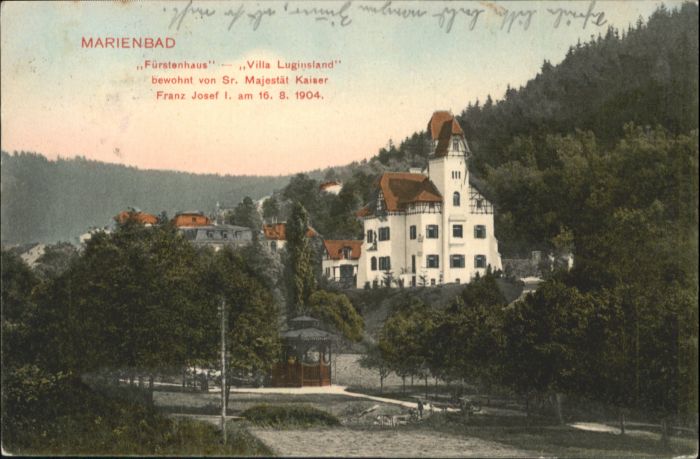Marienbad Tschechien Boehmen Marienbad Fürstenhaus Villa Luginsland