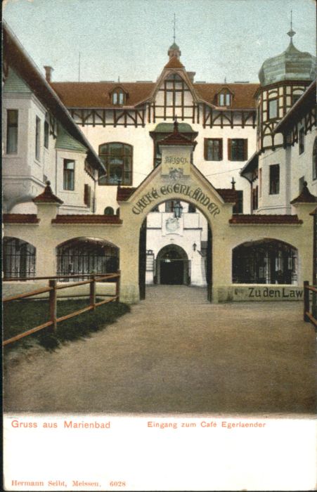 Marienbad Tschechien Boehmen Marienbad Cafe Egerländer