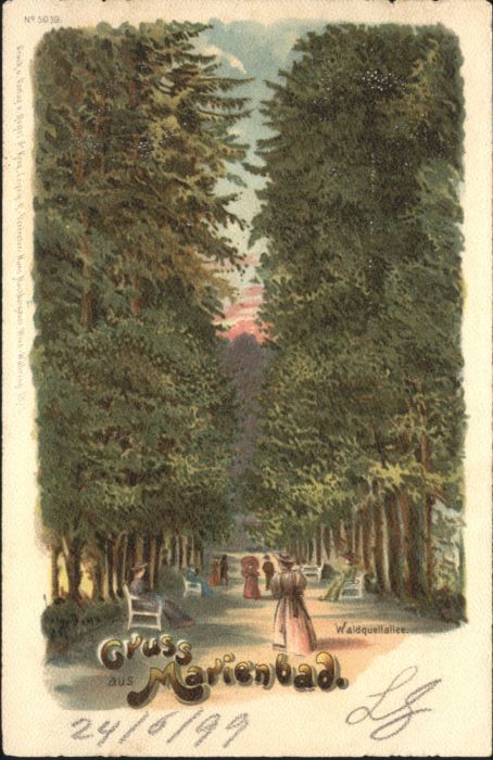 Marienbad Tschechien Boehmen Marienbad Waldquellallee