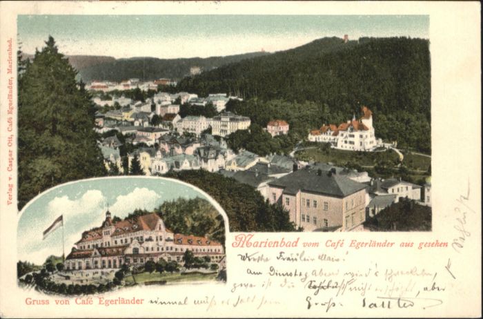 Marienbad Tschechien Boehmen Marienbad Cafe Egerländer