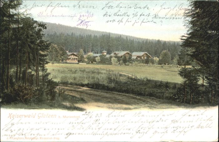 Glatzen Marienbad Tschechien Glatzen Kaiserwald