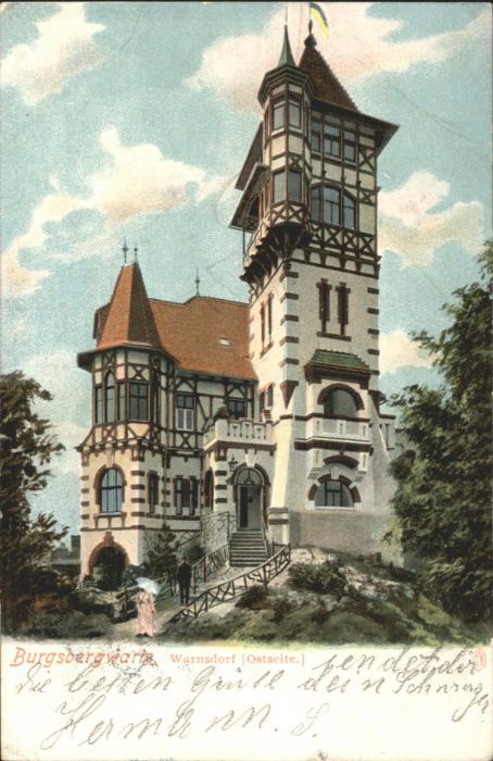 Warnsdorf Varnsdorf Boehmen Warnsdorf Burgbergwarte