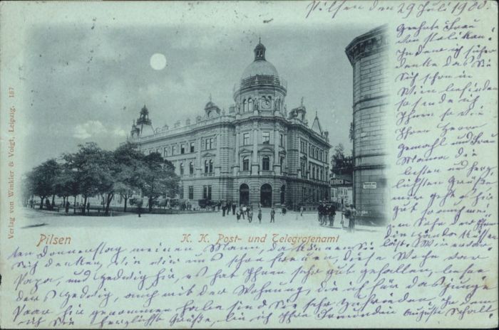 Pilsen Plzen Czechia Pilsen Post Telegraphenamt