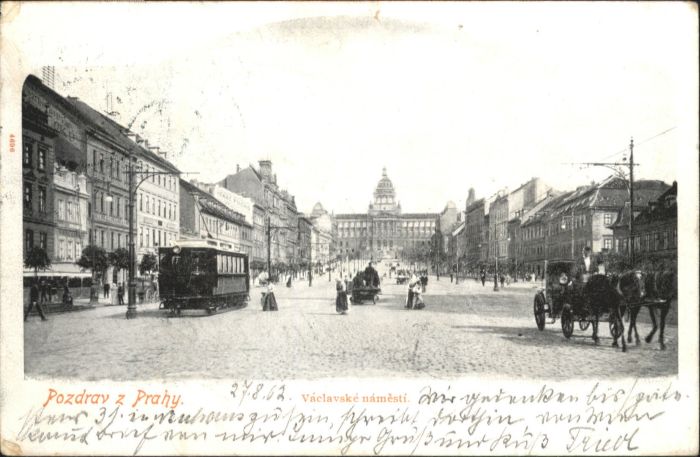 Prag Prahy Prague Prag Strassenbahn Kutsche