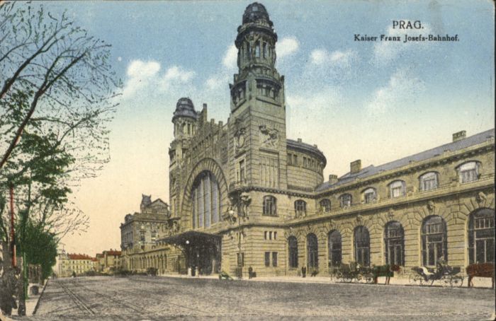Prag Prahy Prague Prag Kaiser Franz Josefs Bahnhof Kutsch