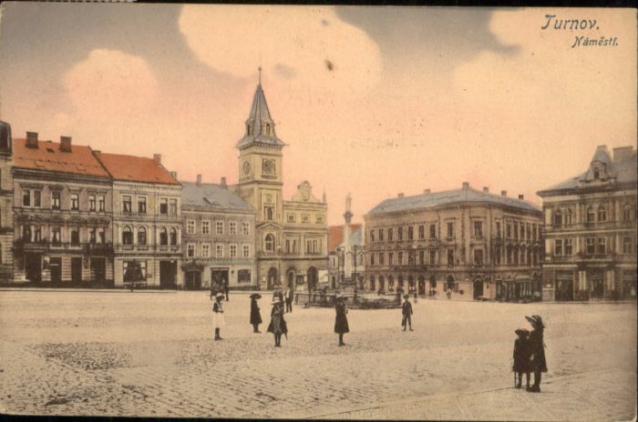 Turnau Tschechien Turnau Namesti Säule Brunnen