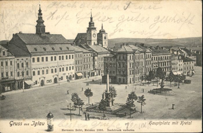 Iglau Jihlava Iglau Hauptplatz Kretzl Brunnen Säule