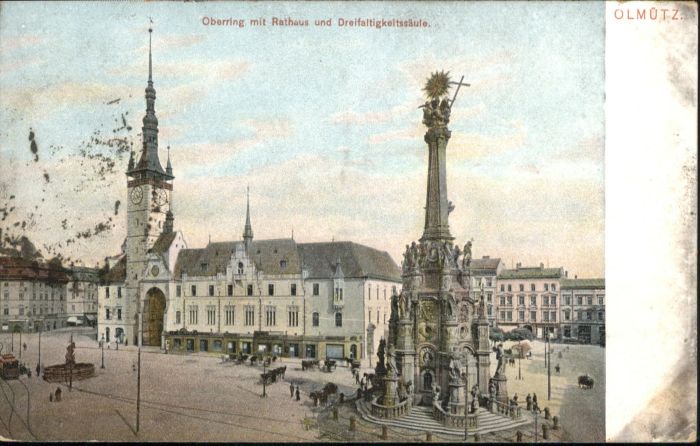 Olmuetz Olomouc Olmütz Oberring Rathaus Dreifaltigkeits