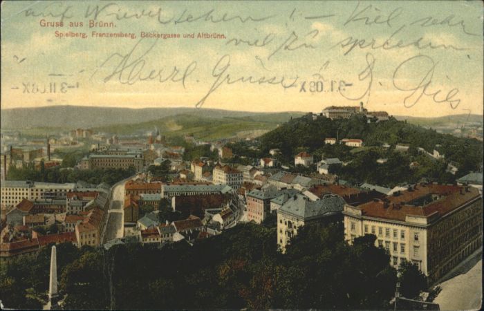 Bruenn Brno Brünn Spielberg Franzensberg Bäckergass