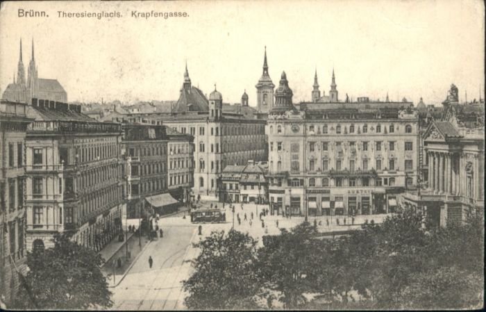 Bruenn Brno Brünn Theresienglacis Krapfengasse Stra