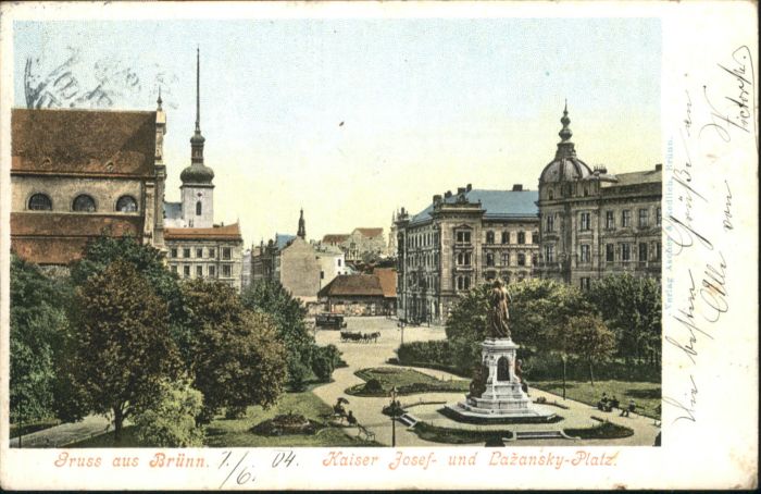 Bruenn Brno Brünn Kaiser Josef Lazansky Platz
