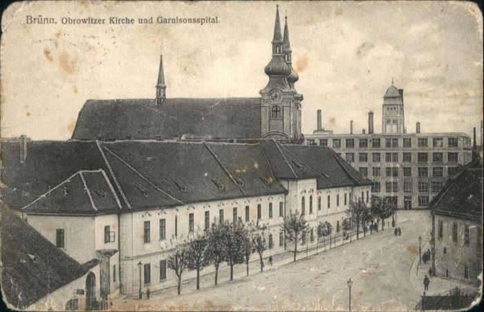 Bruenn Brno Brünn Obrowitzer Kirche Spital