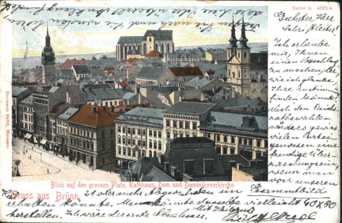 Bruenn Brno Brünn grossen Platz Rathaus Dom Kirche