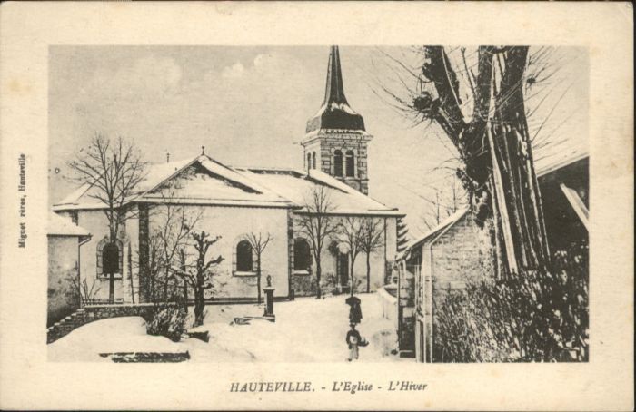 Hauteville FR Hauteville Eglise Hiver