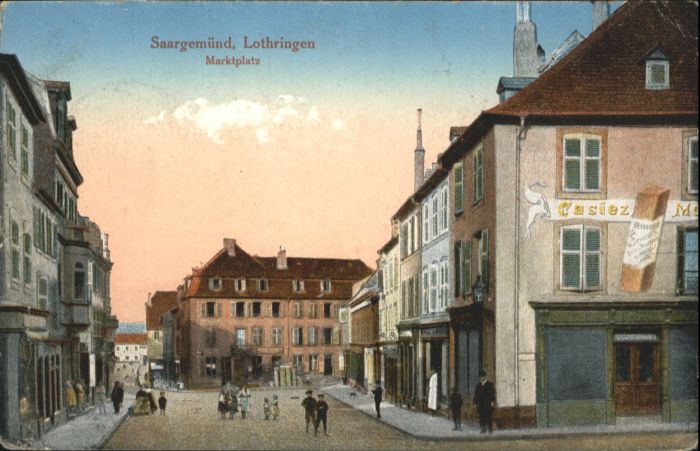 Saargemuend othringen Marktplatz