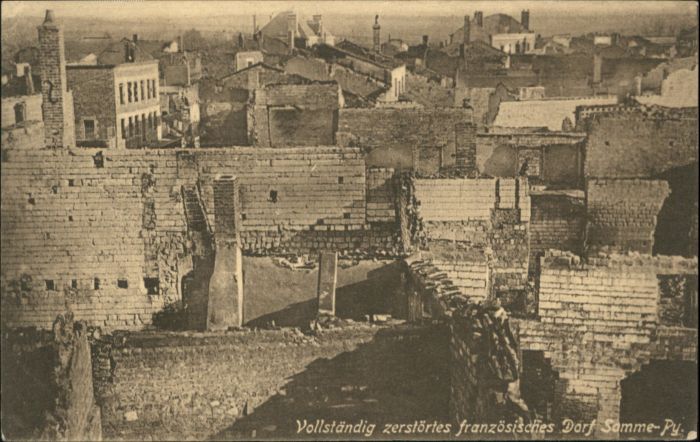 Sommepy-Tahure Zerstörung