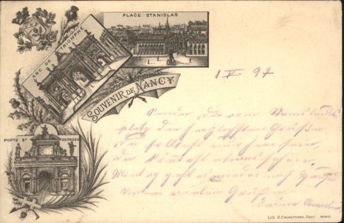 Nancy Lothringen Nancy Place Stansilas Arc de Triomphe P