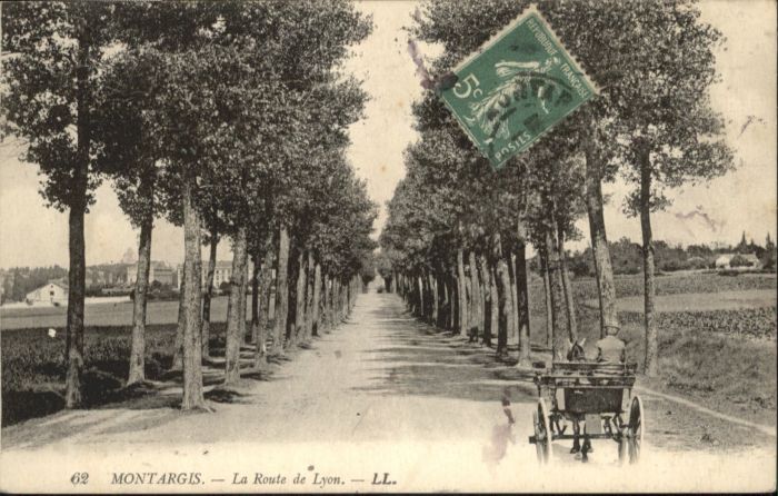 Montargis Loiret Montargis Route Lyon Kutsche Pferd